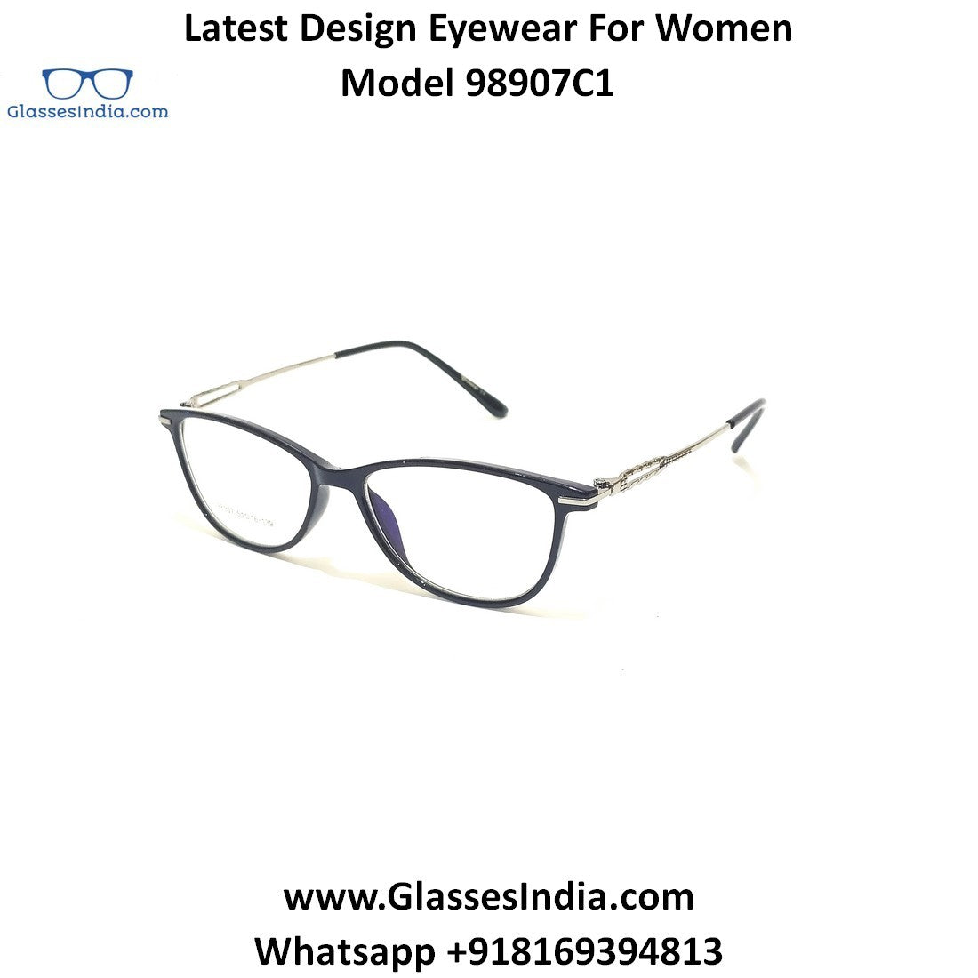 Trendy Designer Glasses for Women 98907C1 - Glasses India Online
