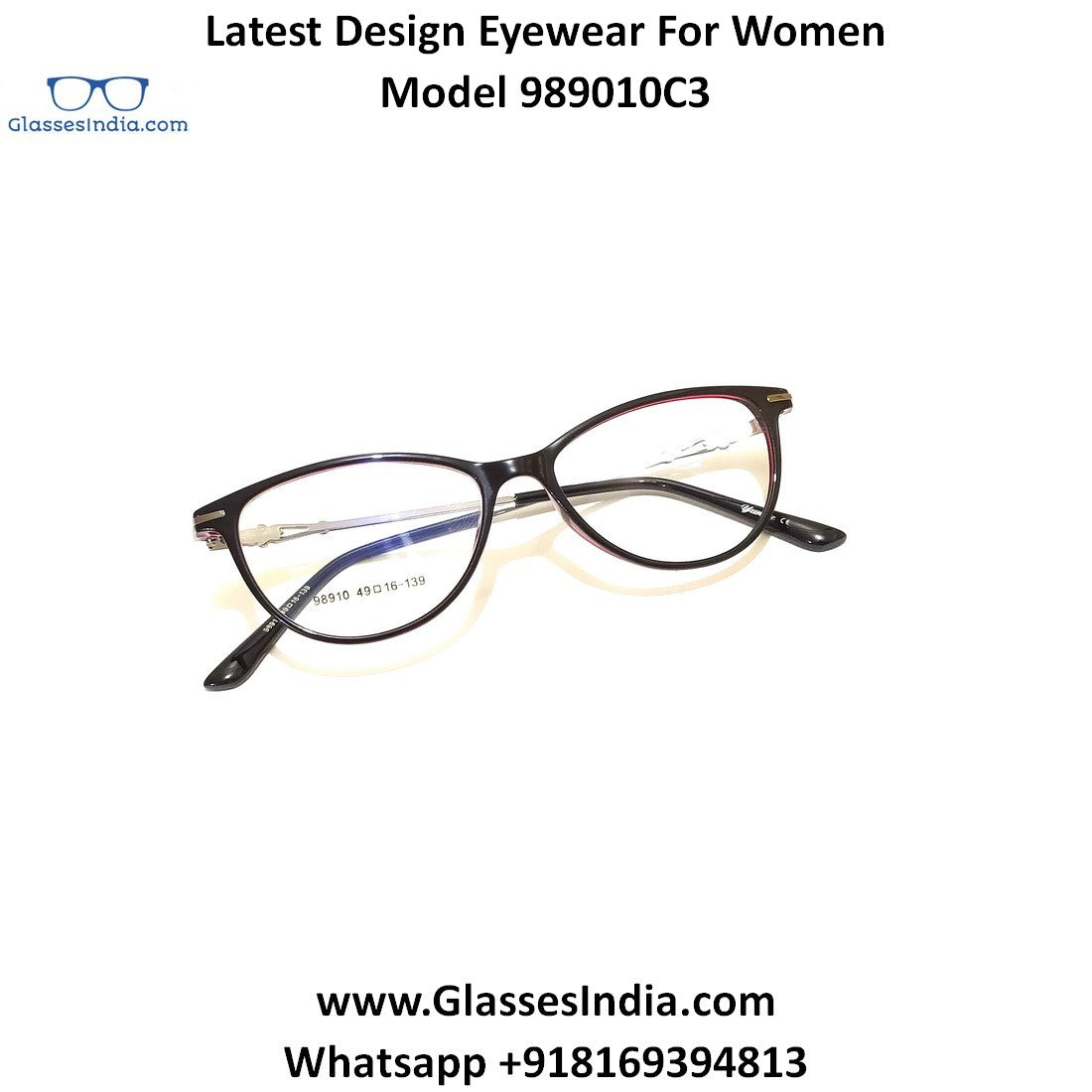 Trendy Designer Glasses for Women 98910C3 - Glasses India Online