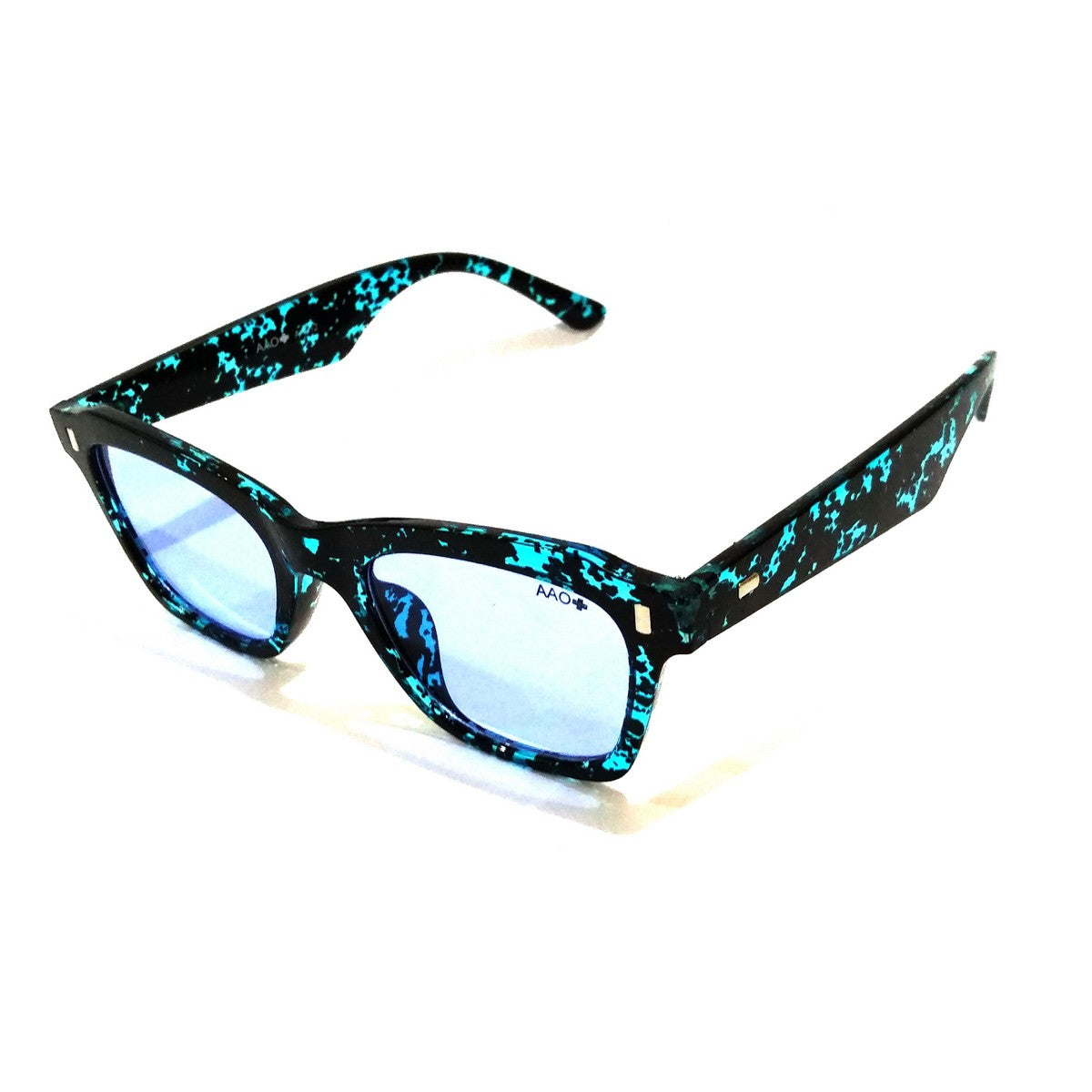 Premium Blue Sunglasses with Light Blue Gradient Lens