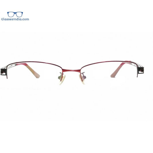 Red Supra Half Rimless Blue Light Blocker Computer Glasses for Women A7083RD