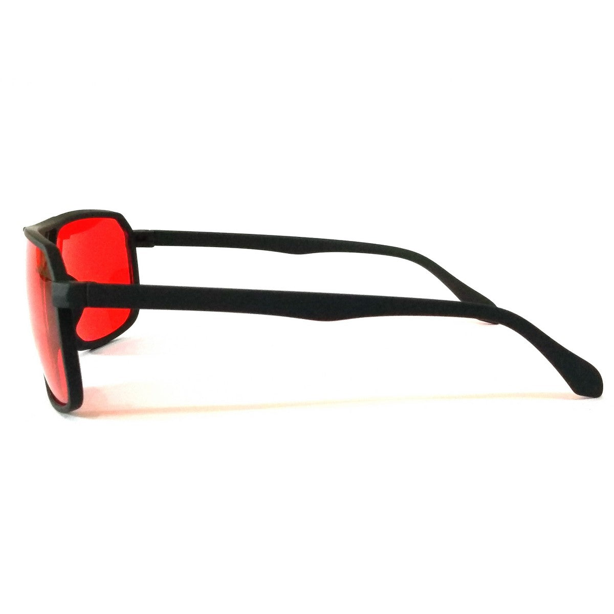 Red Lens Rectangle Sunglasses for Men Women 545
