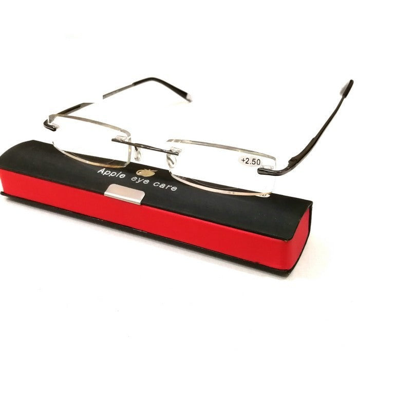 L64 Superb Thin Lightweight Rimless Slim Reading Glasses Flexible Steel Arms * E - Foto 3