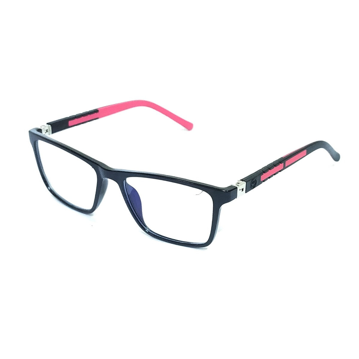 Red Alert: Square Black & Red Glasses - Blue Light Protection for 6-12-Year-Old
