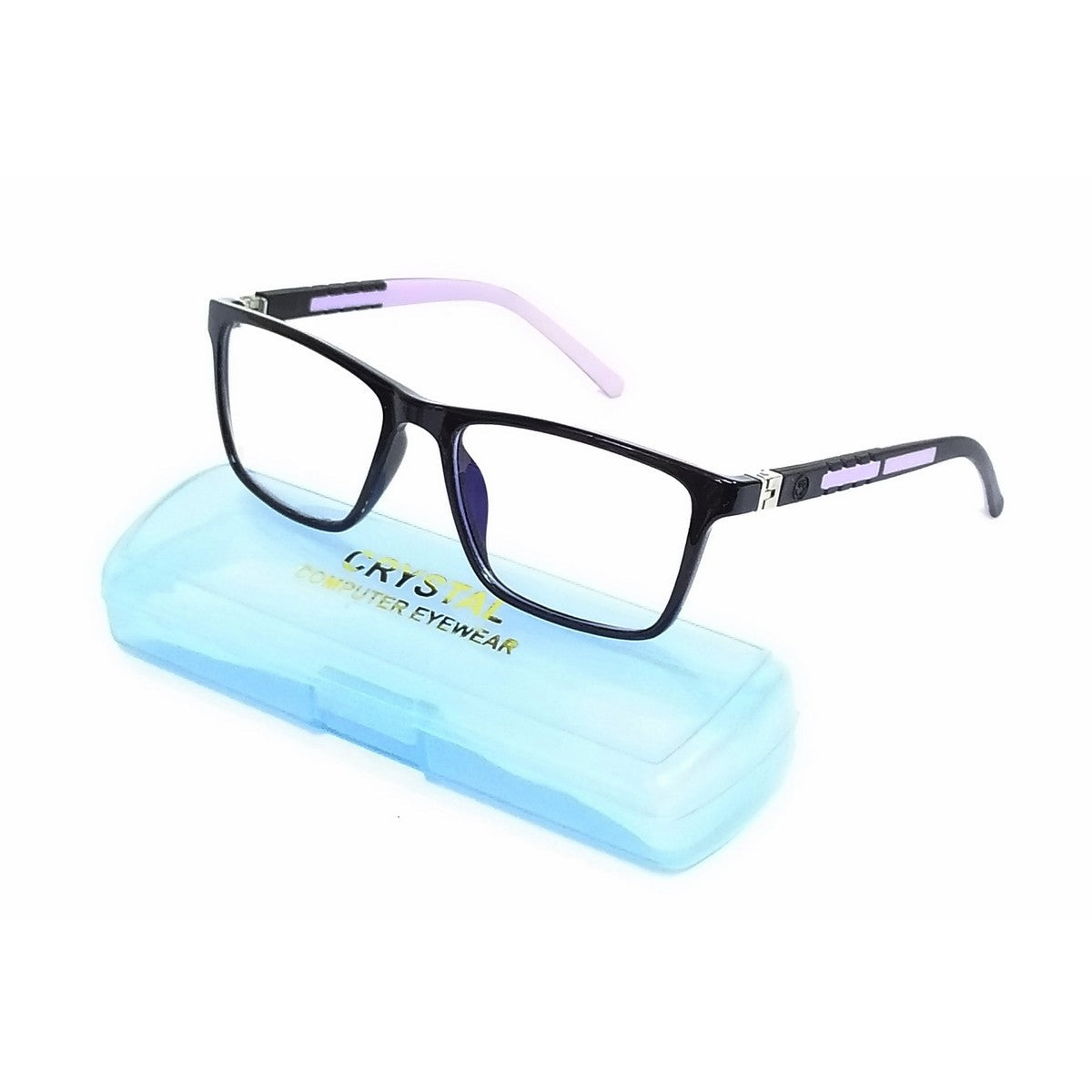 Purple Punch: Square Black & Purple Glasses - Blue Light Armor for 6-12-Year-Old Boys and girls