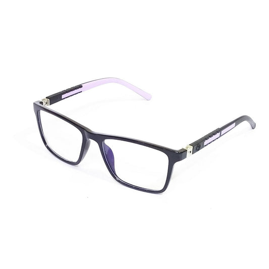 Purple Punch: Square Black & Purple Glasses - Blue Light Armor for 6-12-Year-Old Boys and girls