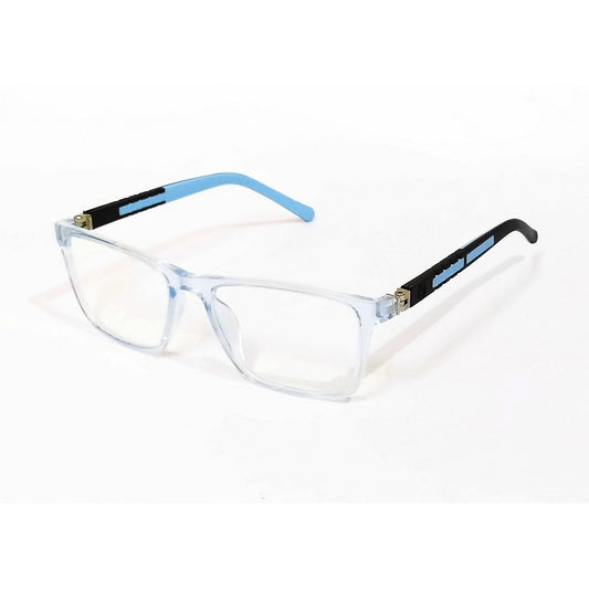Blue and Bold: TR68 Transparent Blue Glasses - Safe Blue Light Glasses for 6-12-Year-Old Boys and Girls