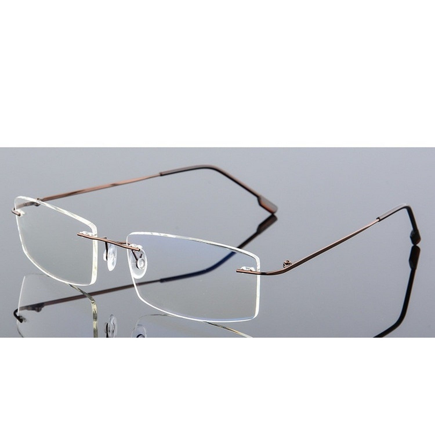 No Rimless Frames Rimless Frames Frameless Specs Blue Light Glasses For Men and Women Ey ...