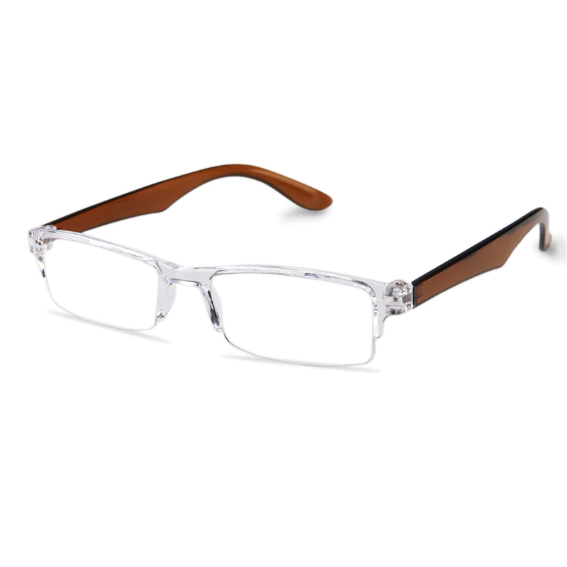 Crystal Brown Reading Glasses for Men and Women