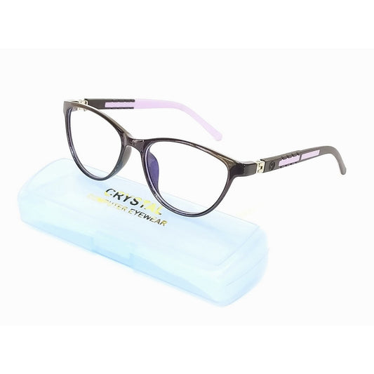 Cat Eye Frames for Kids Blue Light Glasses For Children Age 5 to 8 Years TR66 Purple