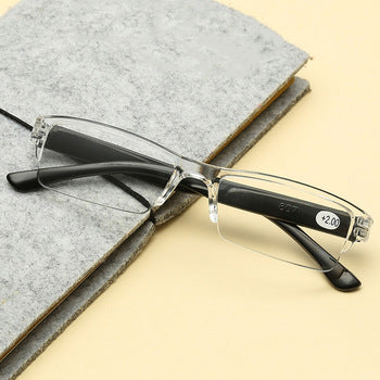 EYESafety Crystal Black Reading Glasses for Men and Women