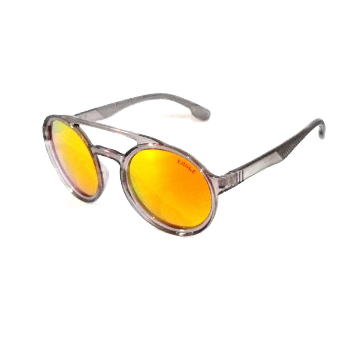 Orange Mirror Round Sunglasses for Men Women 519