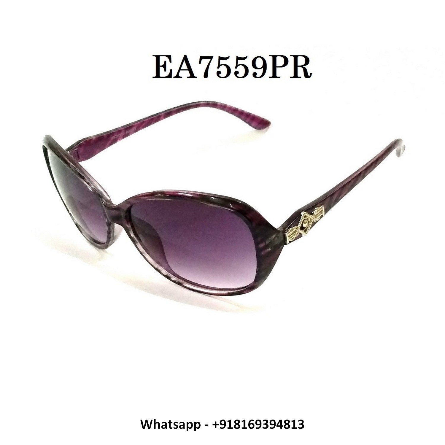 Purple Sunglasses for Women EA7559PR