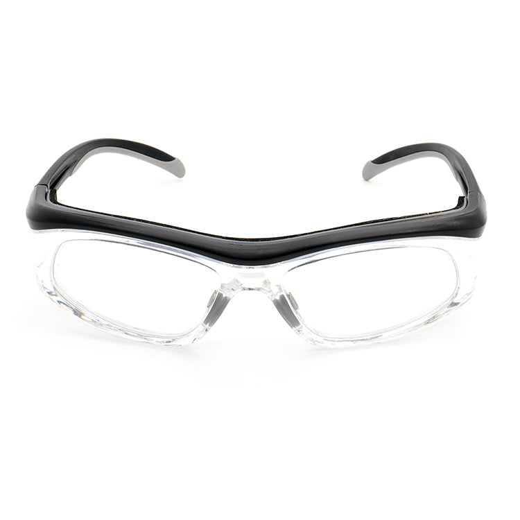 EYESafety Prescription Safety Glasses Black Grey Clear Eyewear