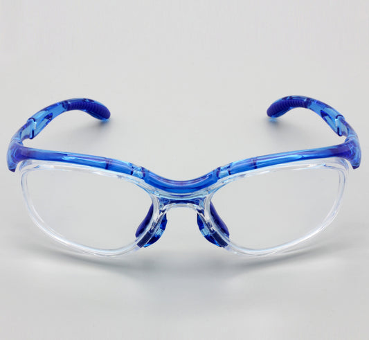 EYESafety Sports Blue Safety Glasses With Power Eyewear