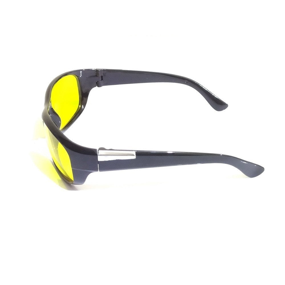 EYESafety Night Driving Glasses for Men and Women Sunglasses with HD Yellow Lens M05 - Glasses India Online