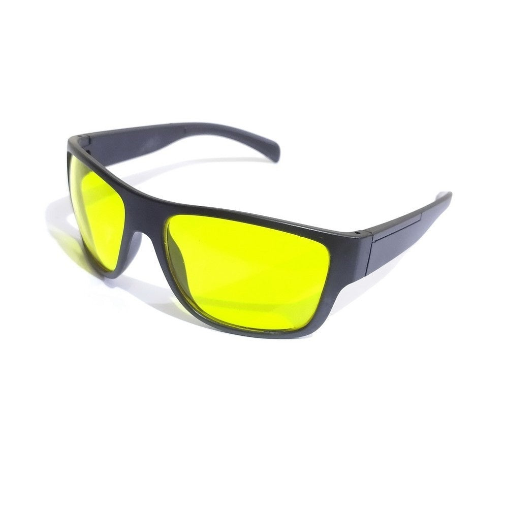 EYESafety Night Driving Glasses for Men and Women Sunglasses with HD Yellow Lens M06