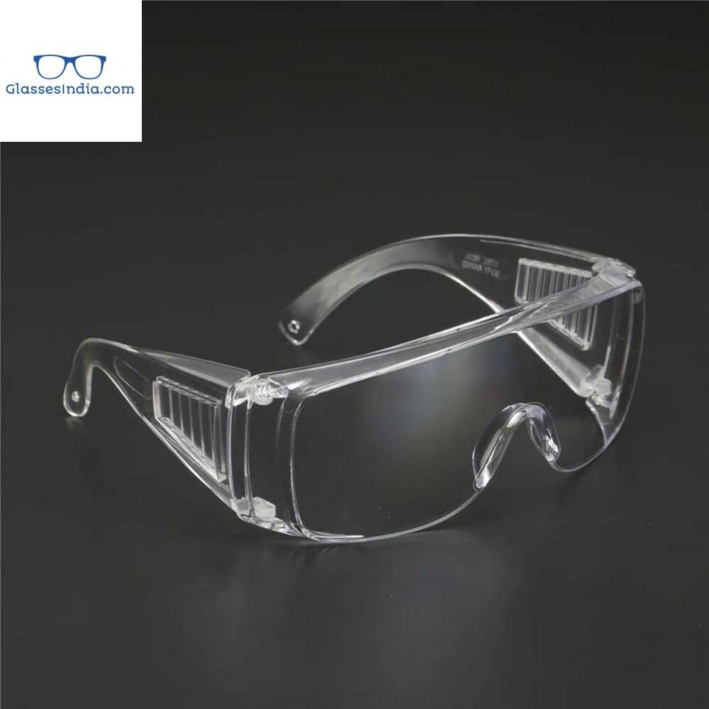 Protective Safety Goggles Clear Lens Wide-Vision Adjustable Chemical Splash Lightweight Protective Eyeglass with Clear Lens for Lab