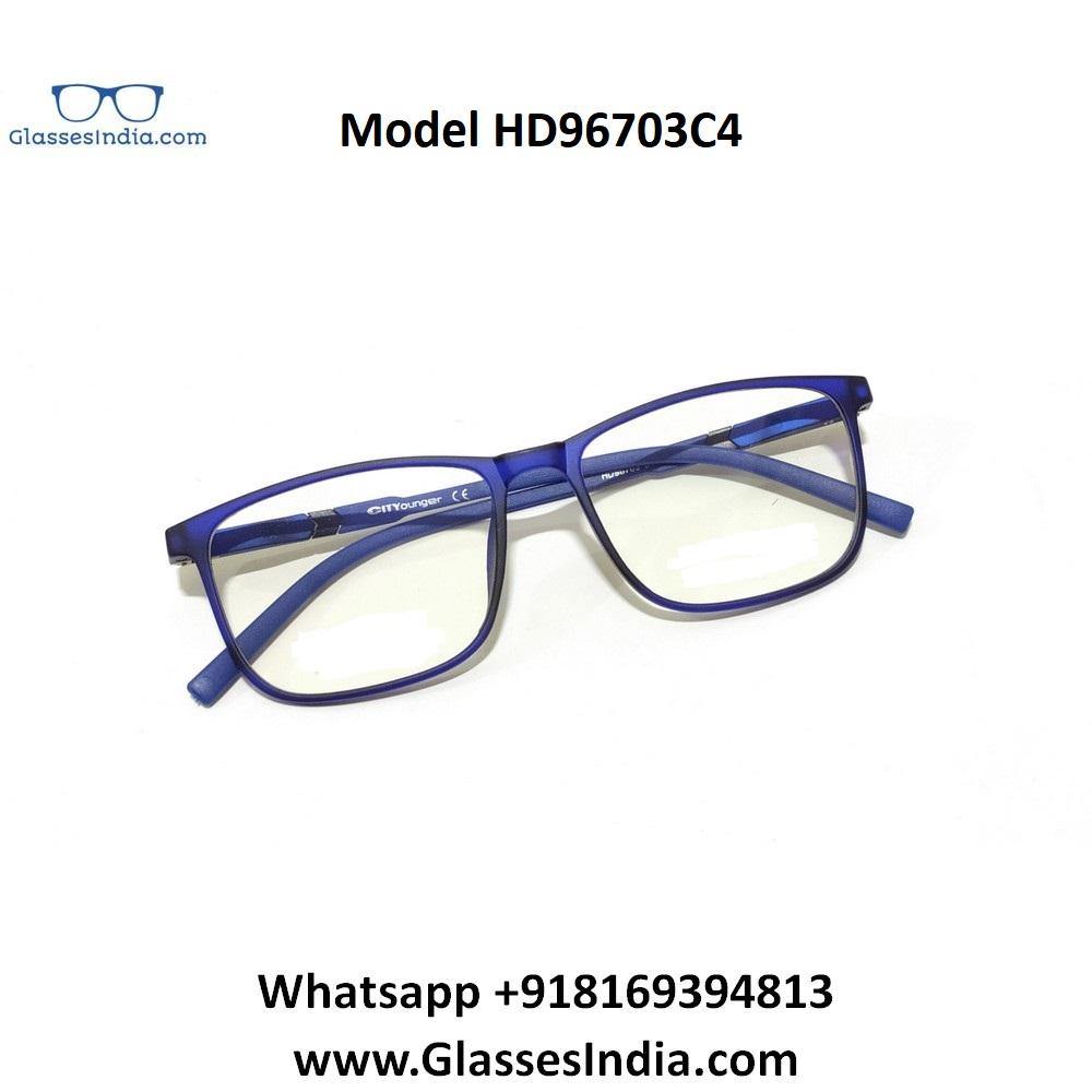 Buy Ultra Thin Light Weight Spectacle Frame Glasses for Men Women HD96703C4 - Glasses India Online in India