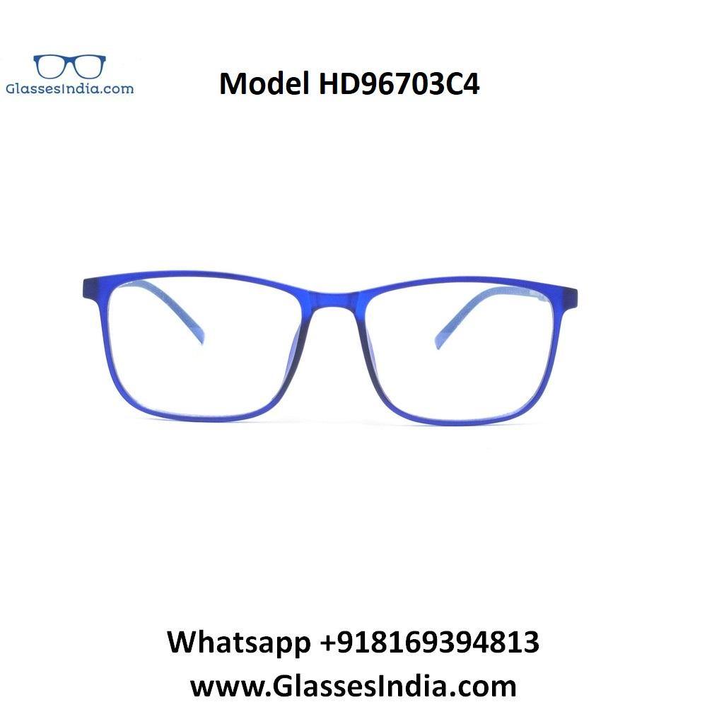 Buy Ultra Thin Light Weight Spectacle Frame Glasses for Men Women HD96703C4 - Glasses India Online in India