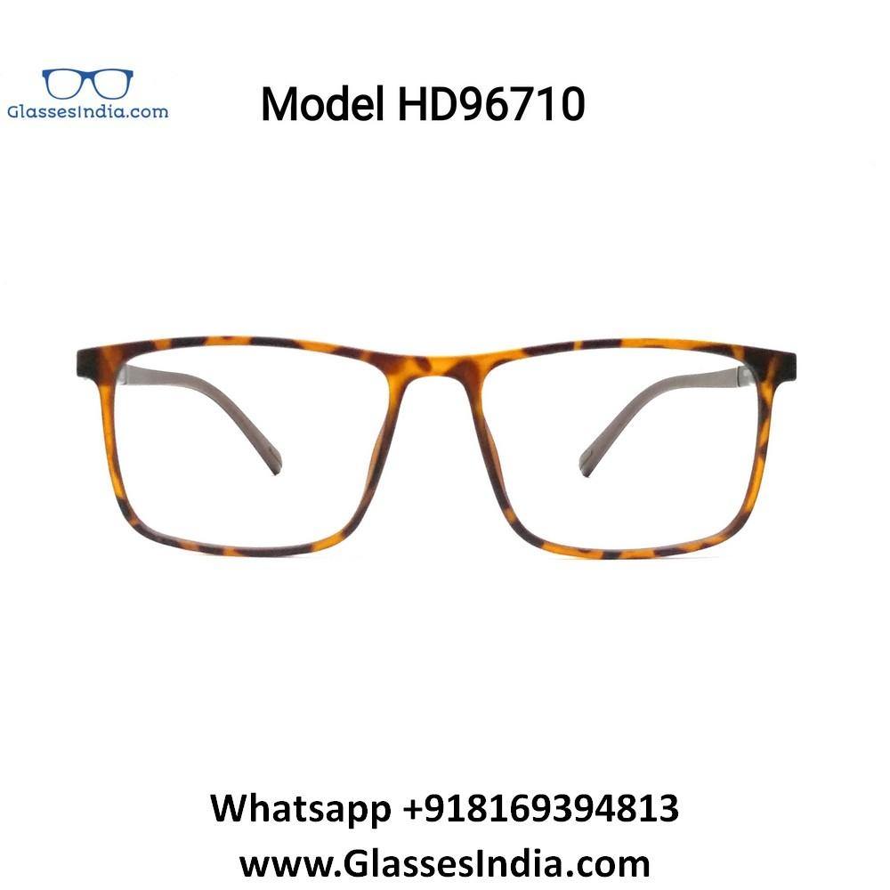 Buy HD Ultra Thin TR90 Spectacle Frame Glasses for Men Women HD96710C2 - Glasses India Online in India