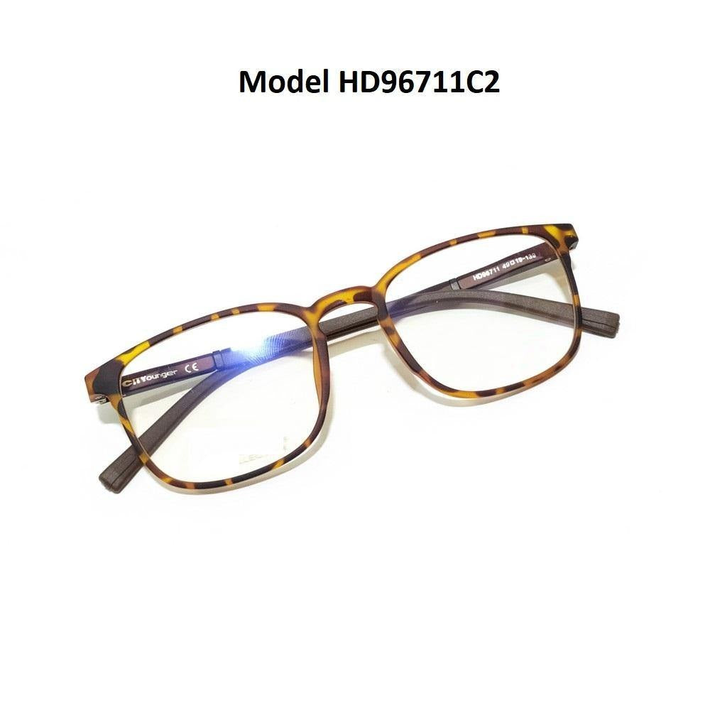 Buy HD Ultra Thin Lightweight TR90 Spectacle Frame Glasses for Men Women HD96711C2 - Glasses India Online in India
