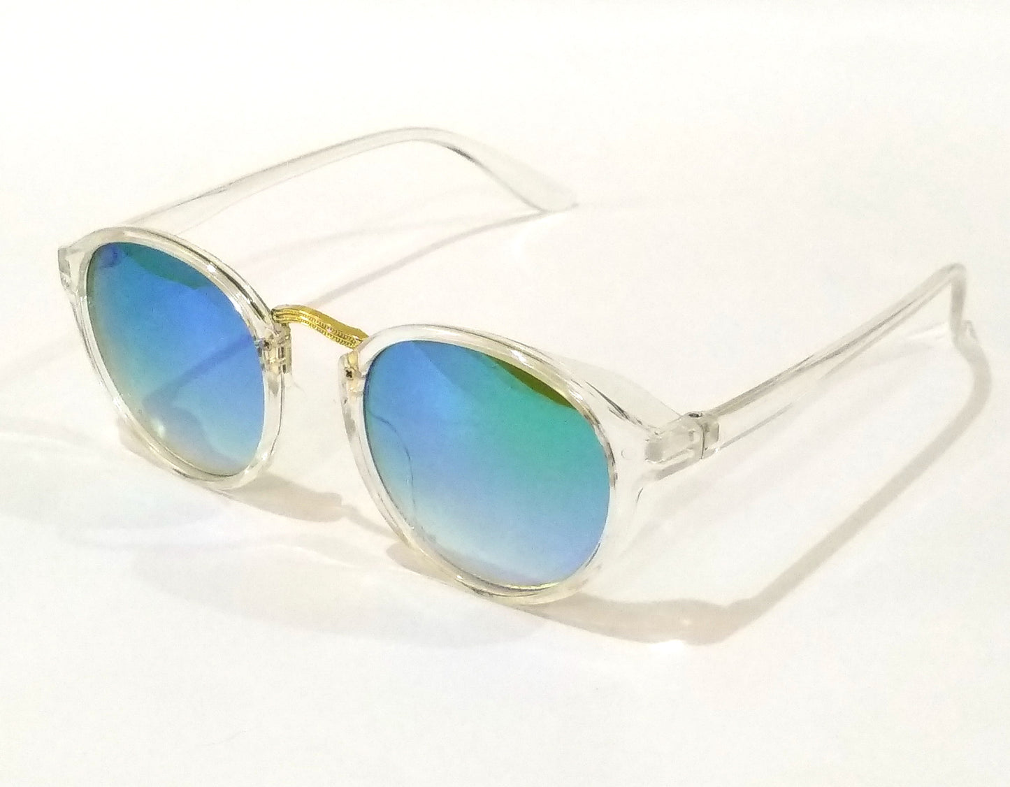 Green Round Mirror Sunglasses for Men Women SW0020