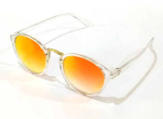 Red Round Mirror Sunglasses for Men Women SW0019