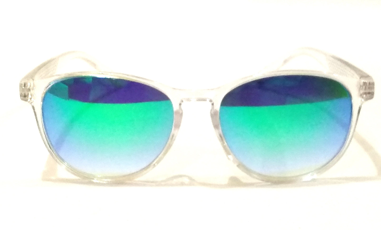 Retro Round Blue Mirror Sunglasses for Men Women SW0024