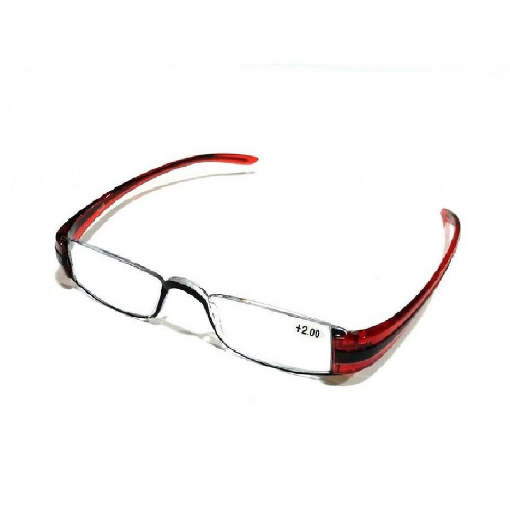Red Reading Glasses Power + 200