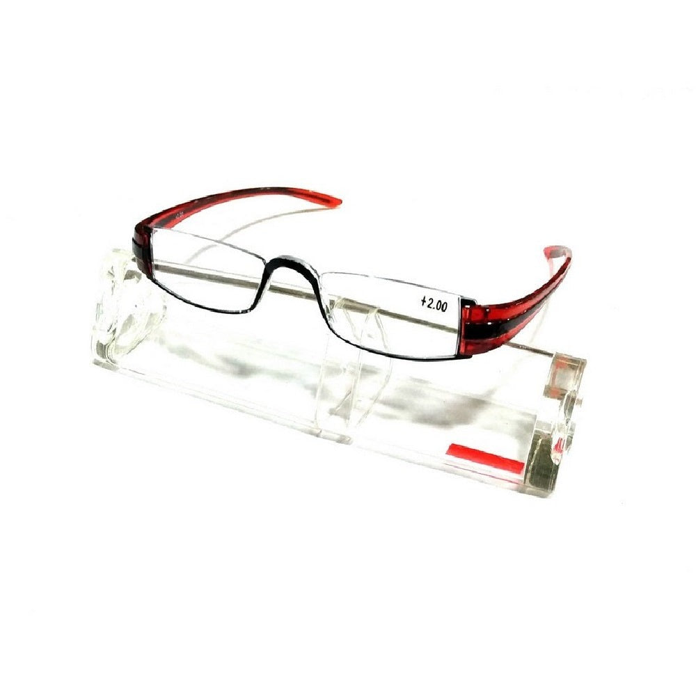 Red Reading Glasses Power + 200