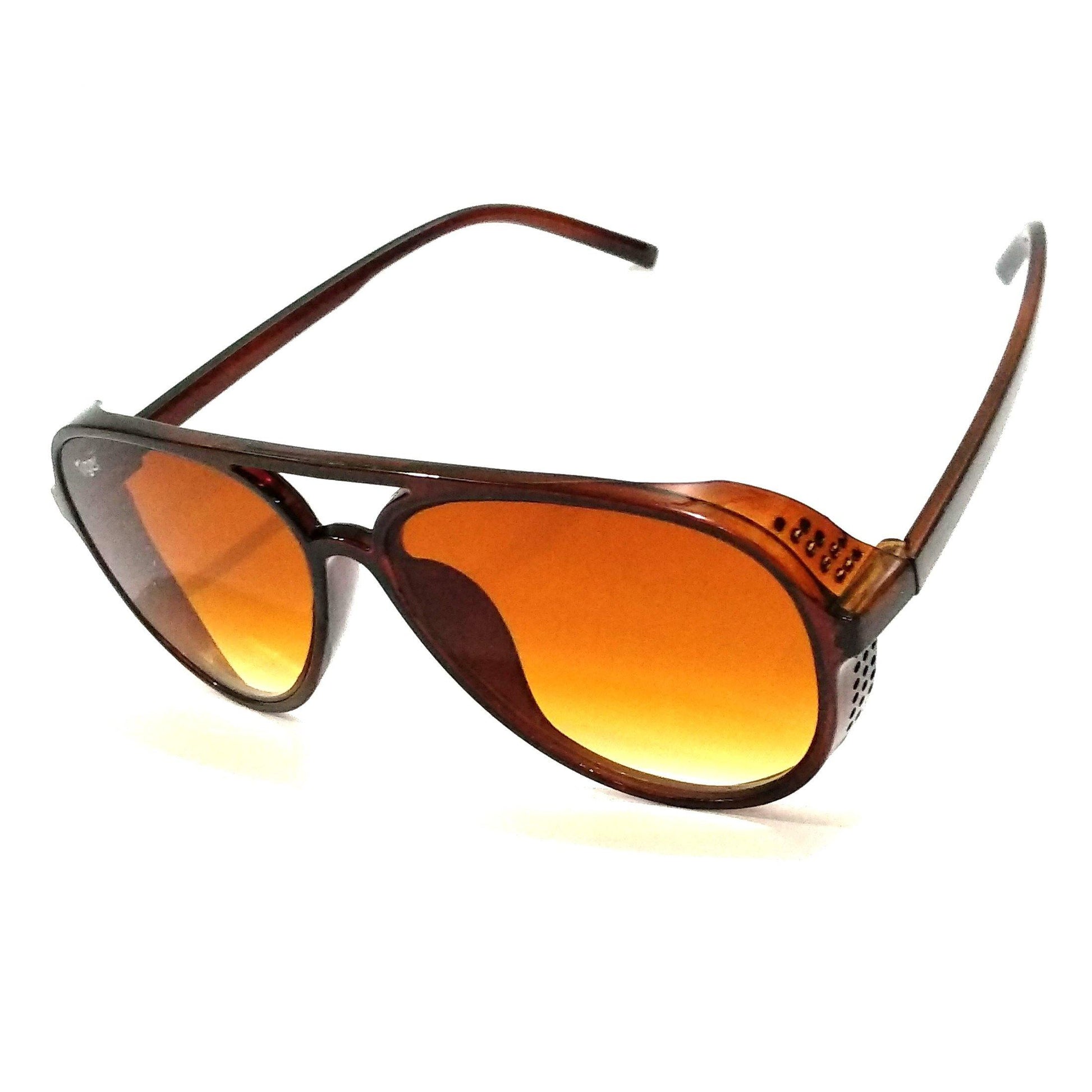 Buy Brown Steampunk Aviator Sunglasses for Men - Glasses India Online in India