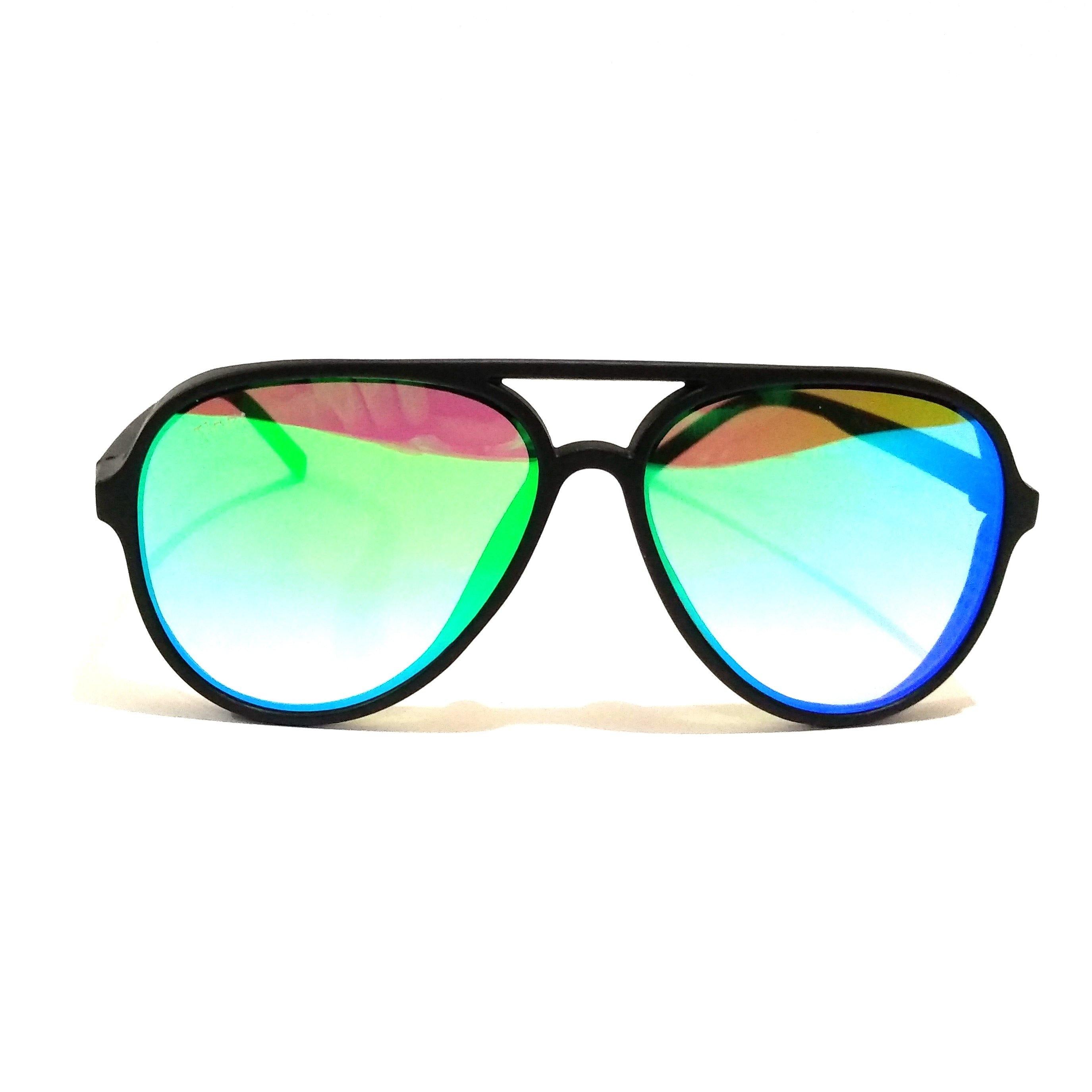 Buy Aviator Silver Metal Frame Eyeglasses Full Mirror Lens Blue, Blue-Green,  Red, Yellow -12 Pack OWL ®. Online at desertcartINDIA