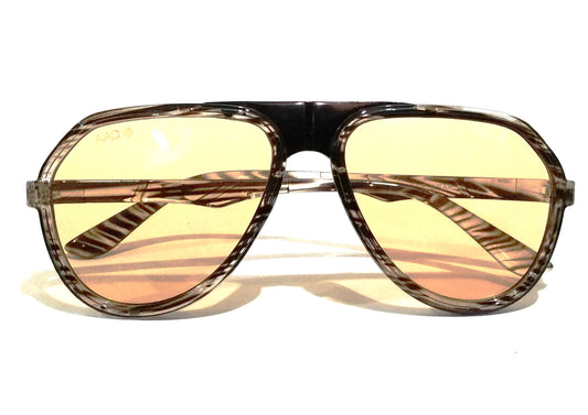 Brown Gradient Aviators Sunglasses For Men AA170BR