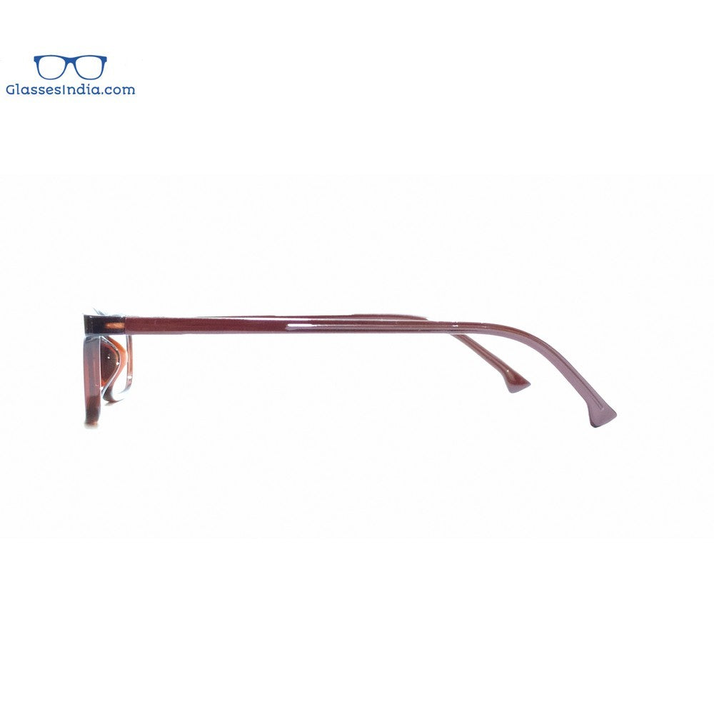Slim Brown Reading Glasses For Men and Women with Spring P01SPBR