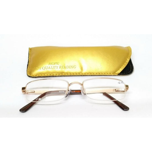 Gold Supra Reading Glasses 83401 Power 1.50