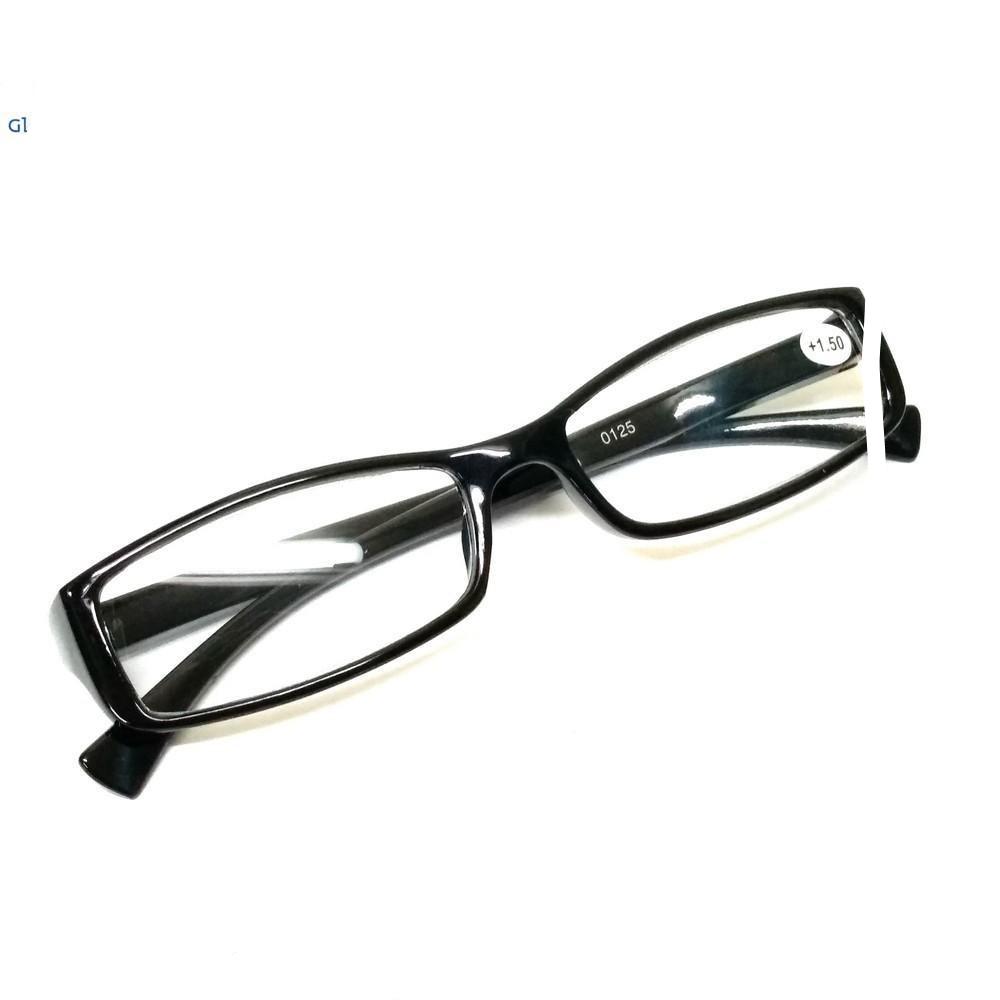 Black Full Frame Plastic Reading Glasses 0125BK - Glasses India Online