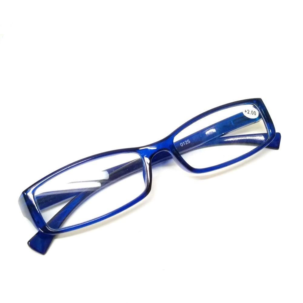 Blue Full Frame Plastic Reading Glasses 0125BL - Glasses India Online