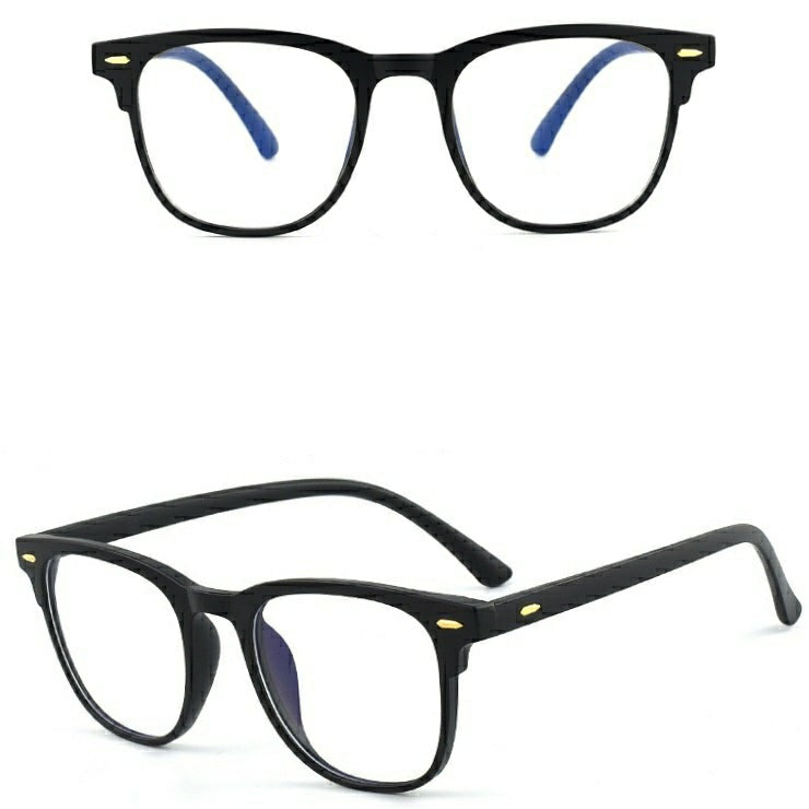 Matt Black Blue Light Glasses for Men and Women M8526 C2 - Glasses India Online