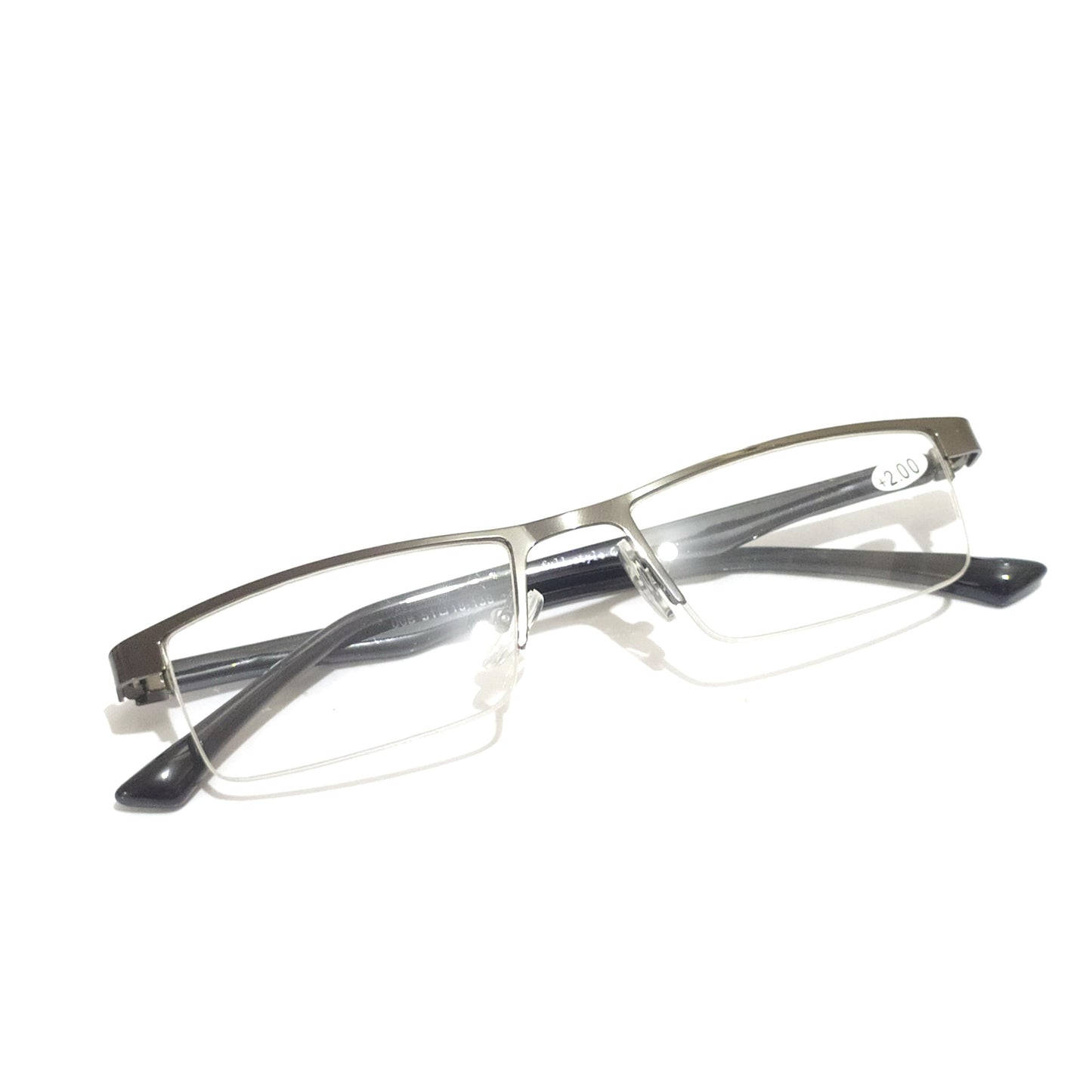 Rectangle Metal Half Frame Supra Reading Glasses for Men and Women