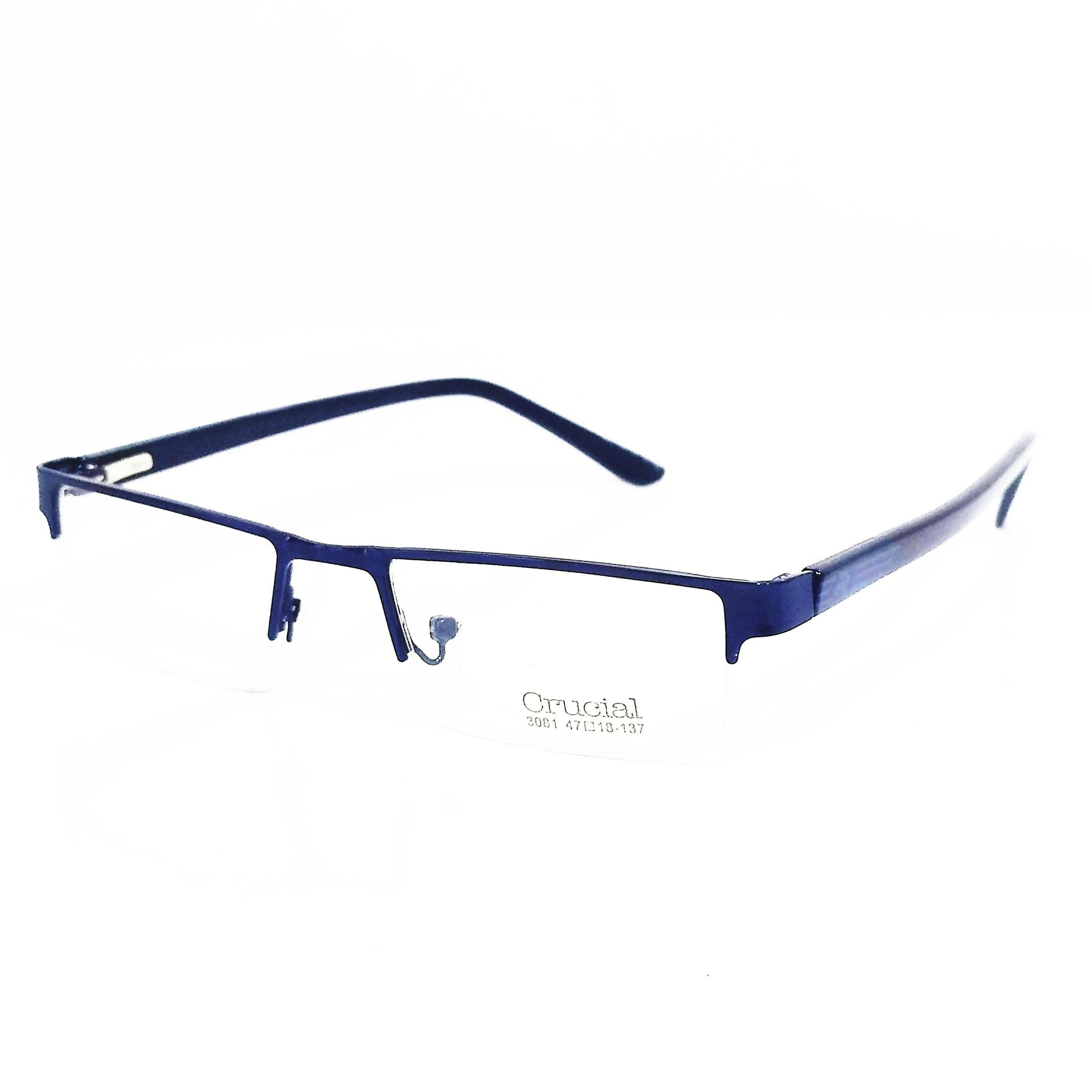 Buy Blue Metal Supra Spectacle Frame Glasses For Women and Men - Glasses India Online in India
