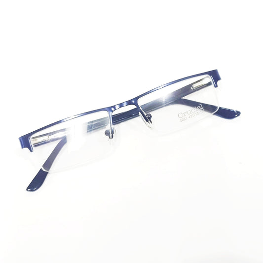 Buy Blue Metal Supra Spectacle Frame Glasses For Women and Men - Glasses India Online in India