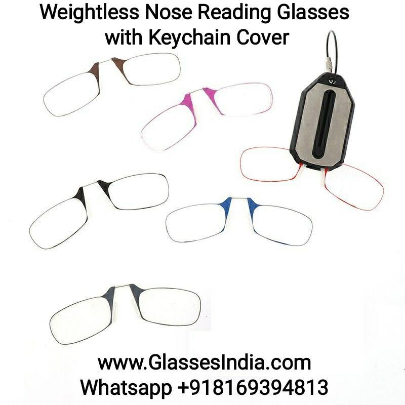 Buy Mini Keychain Reading Glasses Nose Clip On Thin Foldable Reading Glasses for Men and Women - Glasses India Online in India