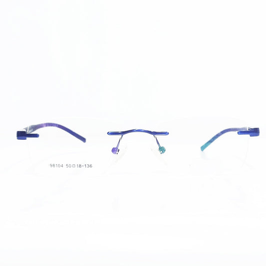 Buy D Blue Rimless Spectacle Frame Glasses - Glasses India Online in India