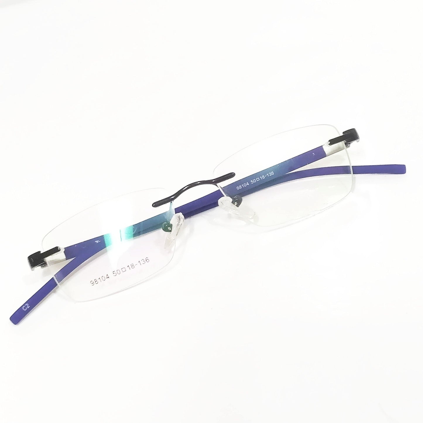 Buy DG Blue Rimless Spectacle Frame Glasses - Glasses India Online in India