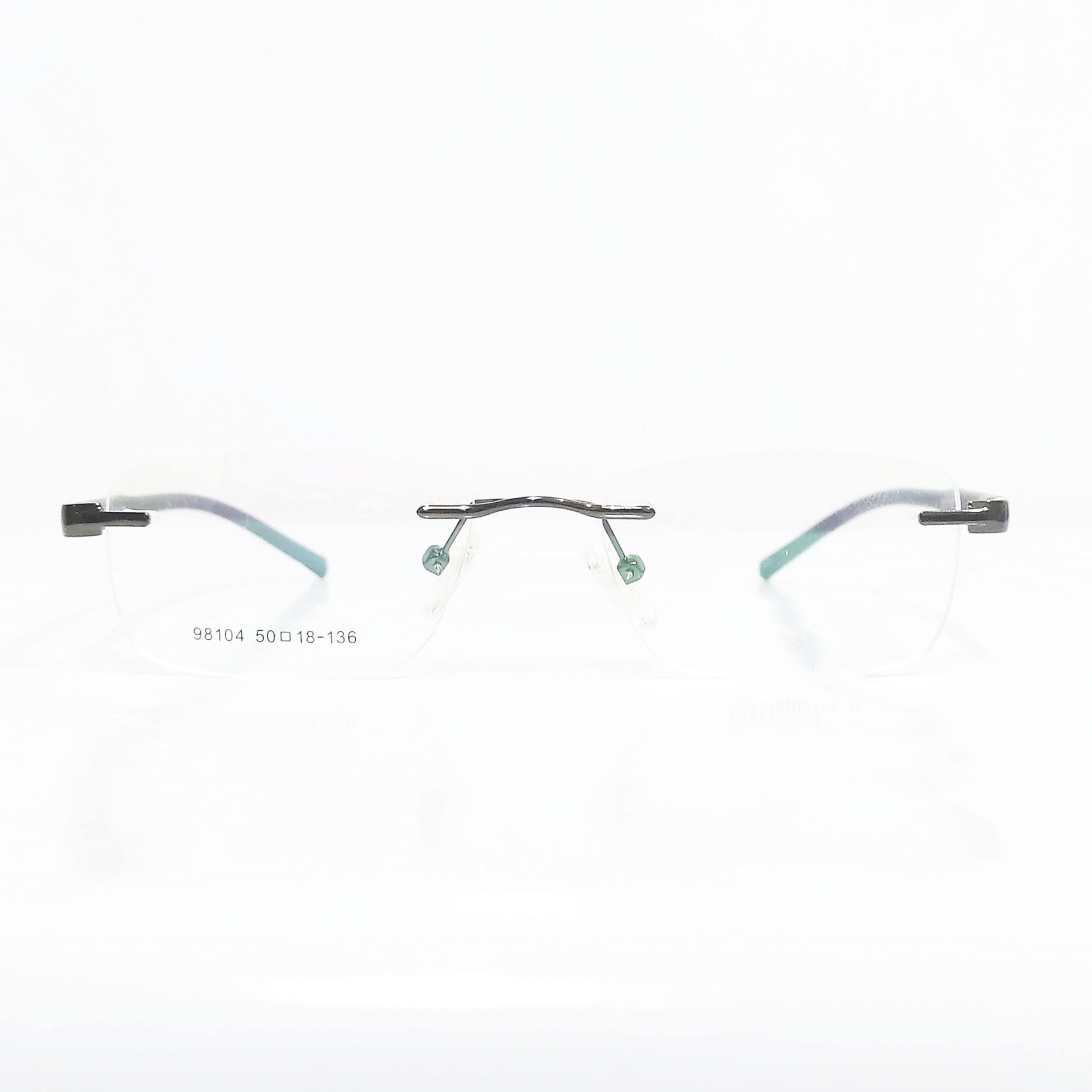 Buy Grey Rimless Spectacle Frame Glasses - Glasses India Online in India