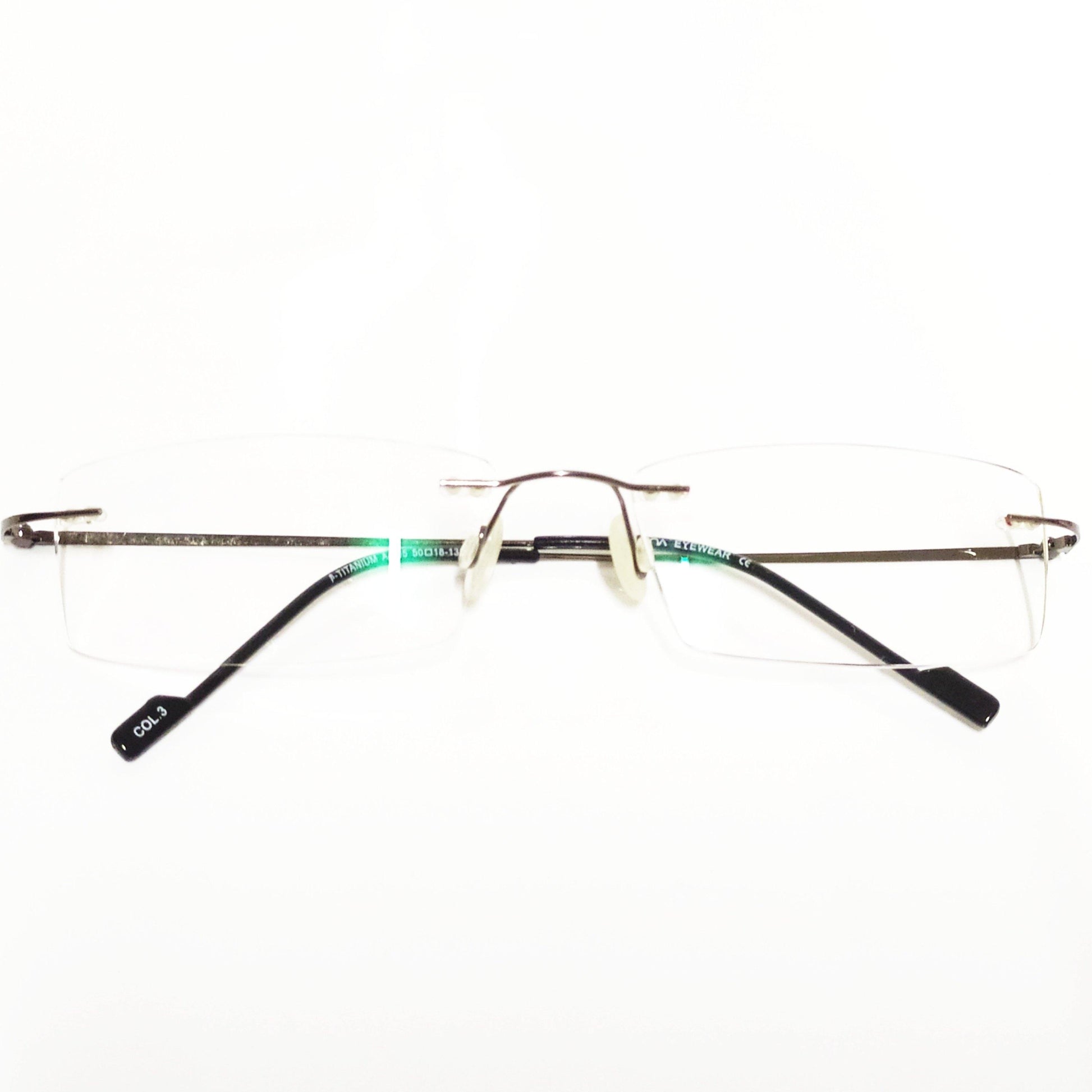 Buy Grey Rimless Computer Glasses with Anti Glare Coating Lens - Glasses India Online in India