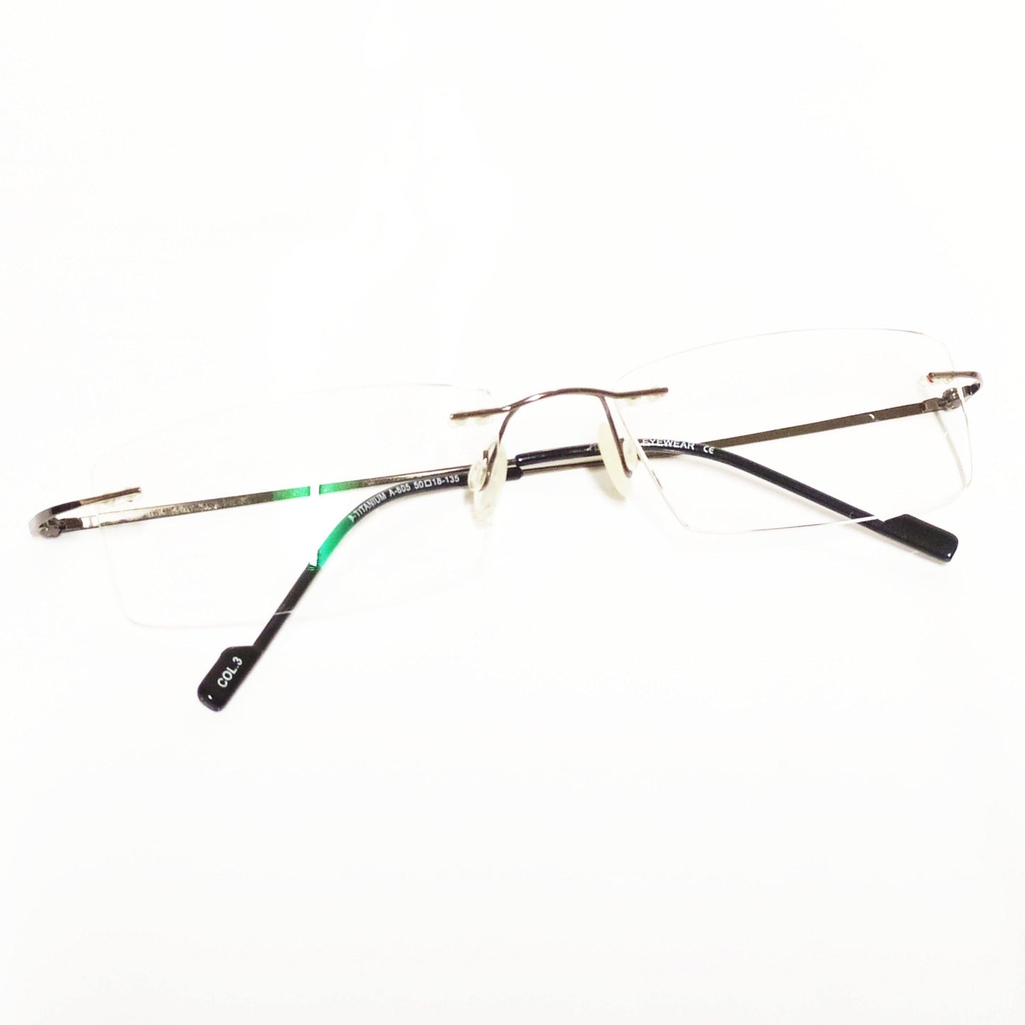 Buy Grey Rimless Computer Glasses with Anti Glare Coating Lens - Glasses India Online in India