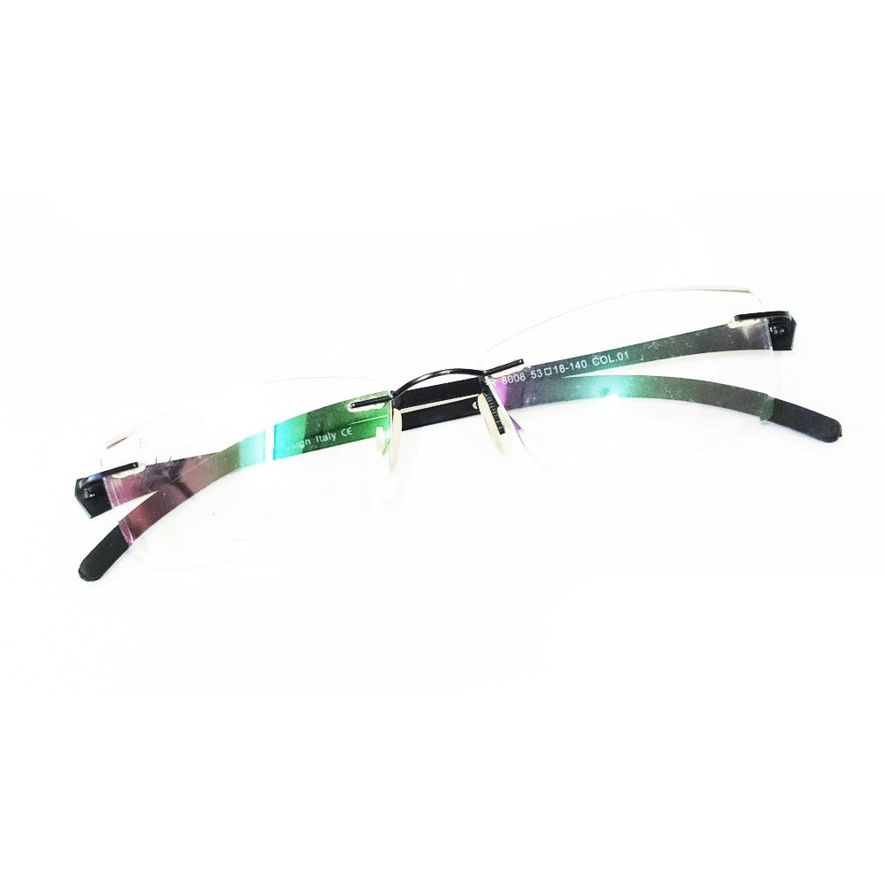 Buy Premium Rimless Computer Glasses with Anti Glare Coating PR8008 - Glasses India Online in India