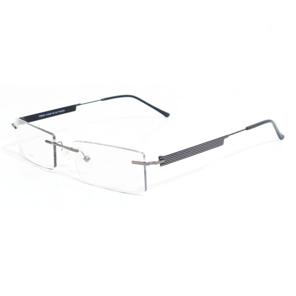 Buy Grey Rimless Computer Glasses with Anti Glare Coating Lens 6057GR - Glasses India Online in India