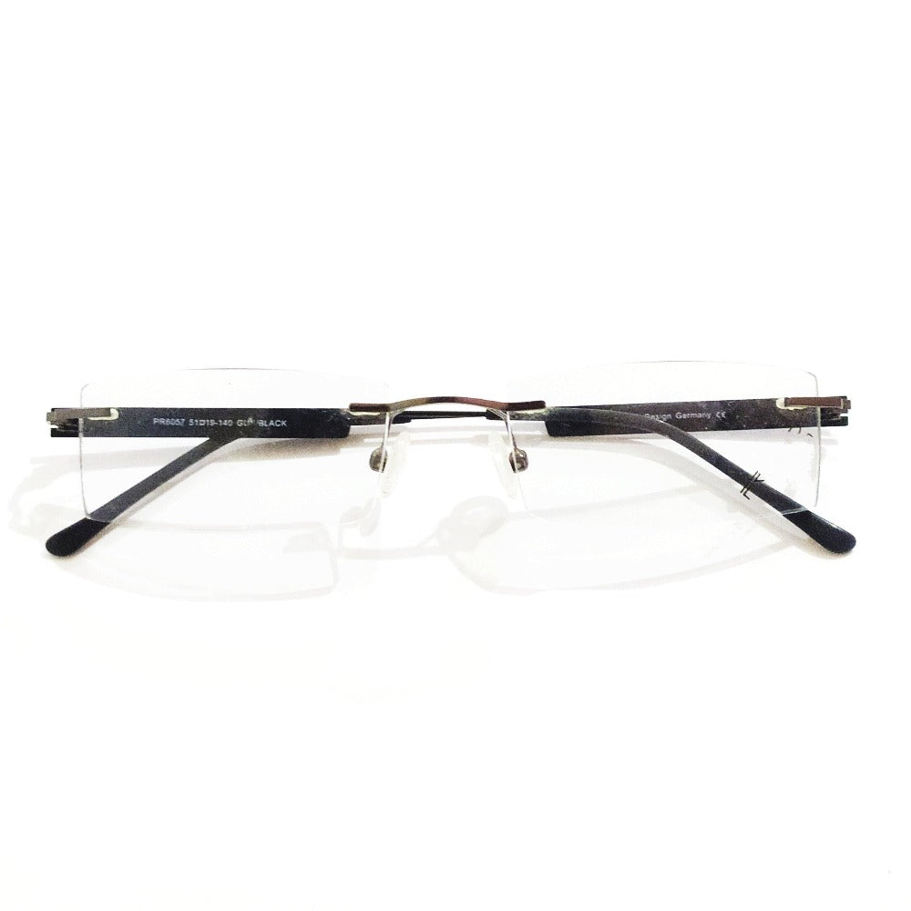 Buy Premium Grey Rimless Frame Glasses 6057GR - Glasses India Online in India
